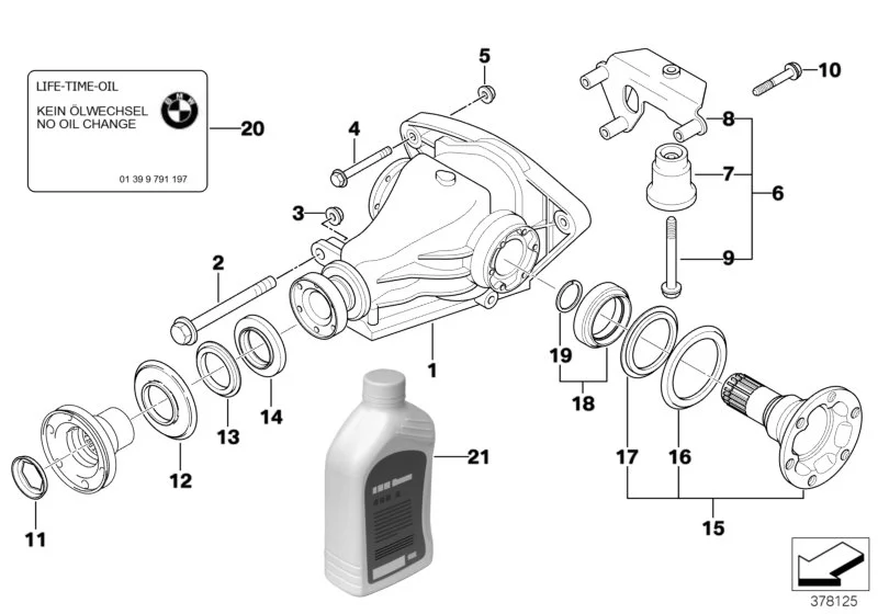BMW Sicherungsblech E23 E24 E28 E31 E32 E34 E36 E38 E39 E46 E52 E53 E60 E61 E63 E64 E65 E66 E81 E82 E83 E84 E85 E86 E87 E88 E90 E91 E92 E93 F06 F10 F12 F13 33121205138
