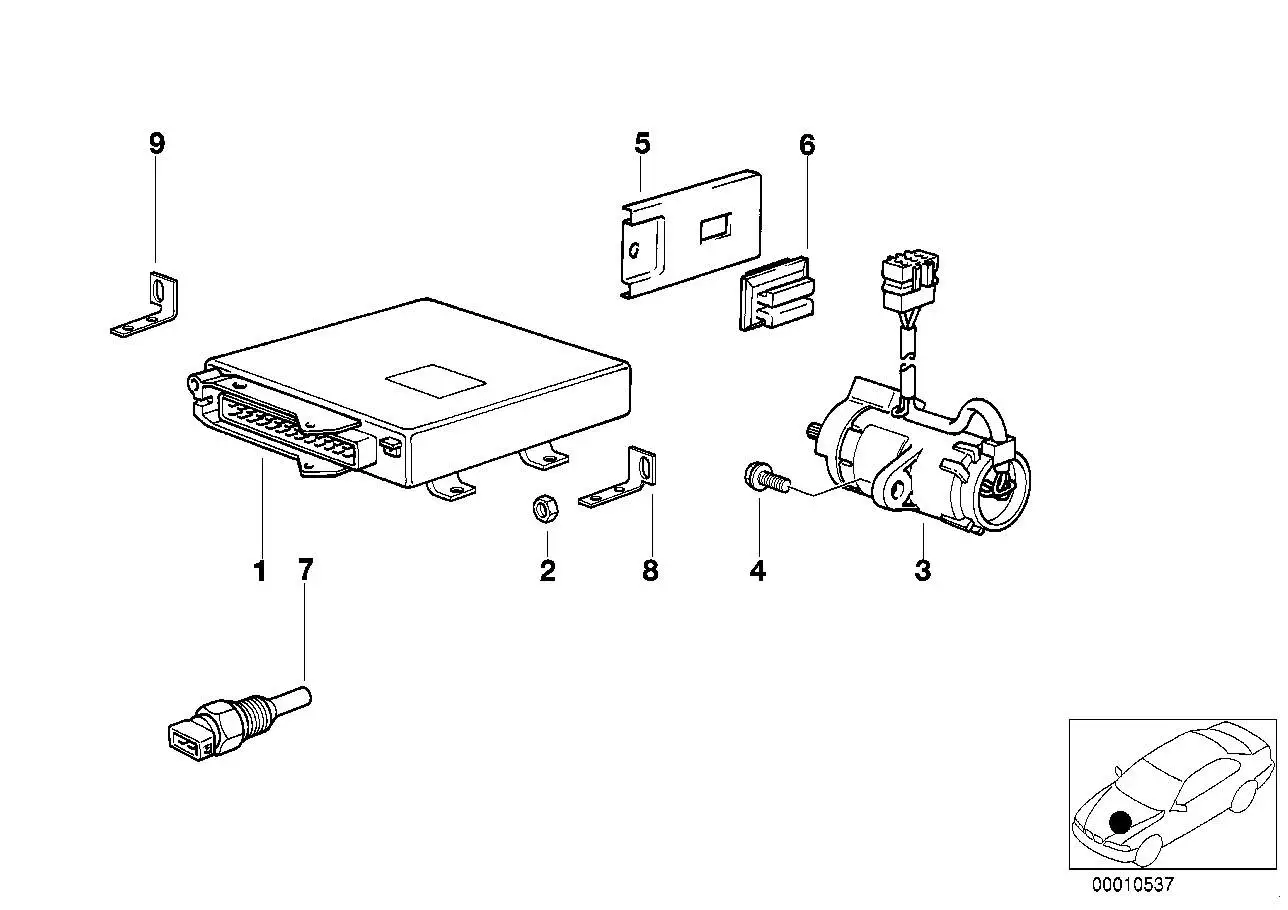 BMW Pedalwertgeber E31 E32 12721747630