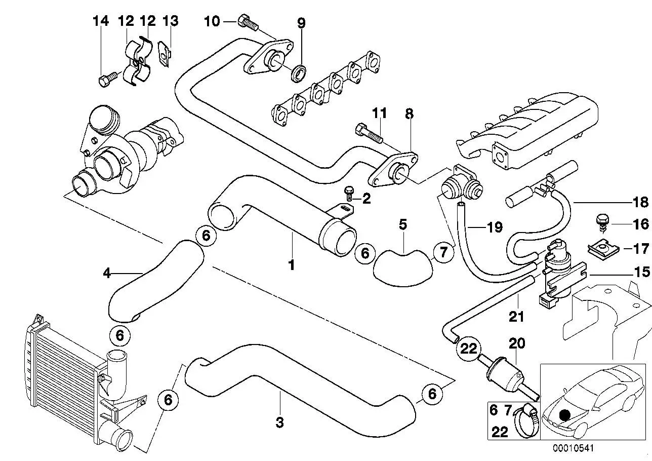 BMW Schlauchschelle E12 E21 E23 E24 E28 E30 E31 E32 E34 E36 E38 E