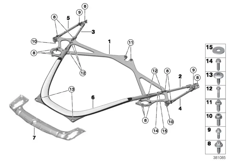 BMW Sechskantschraube 33112283346