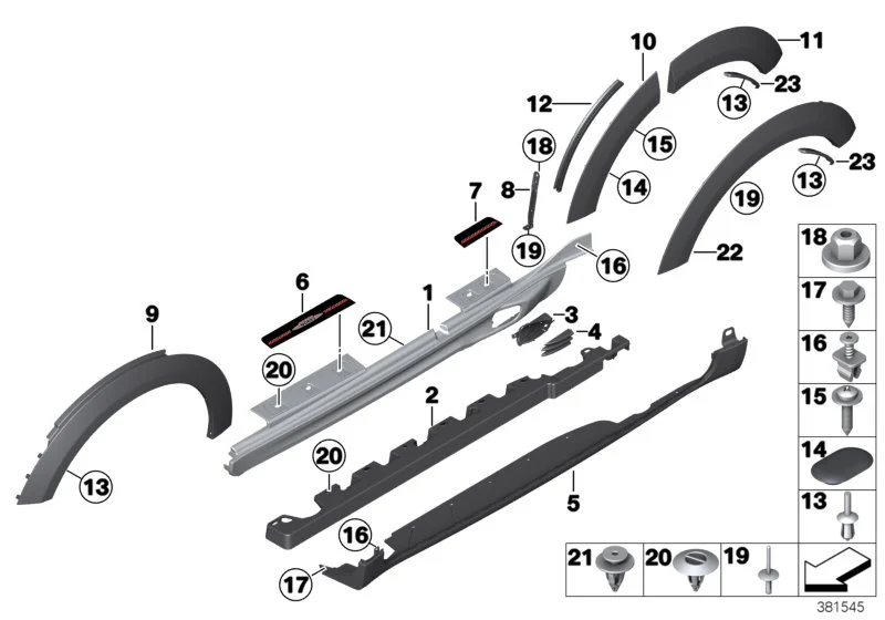 BMW Blechschraube E46 E63 E64 E65 E66 R60 R61 07119906163