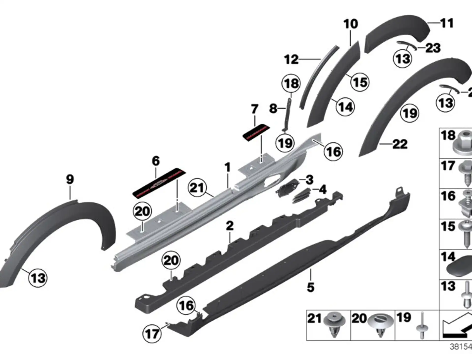 BMW Blechschraube E46 E63 E64 E65 E66 R60 R61 07119906163