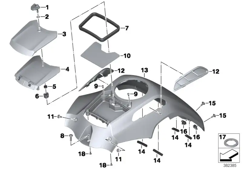 BMW Kunststoffscheibe K33 K49 K51 K53 K54 K80 K81 K82 46638525836