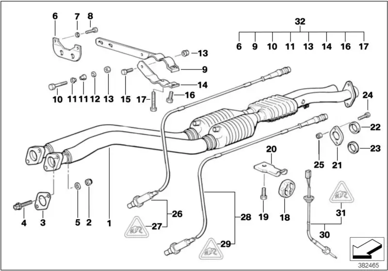 BMW Lambdasonde E32 E34 E36 11781747005 - Bildposition 28