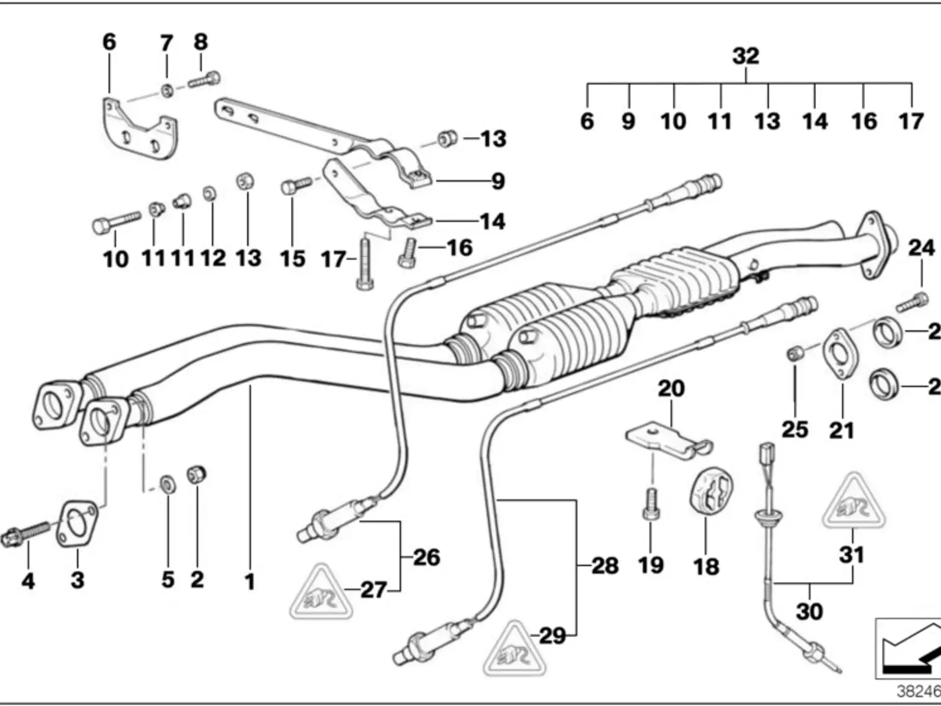 BMW Sechskantschraube E36 E23 E30 E31 E32 E34 E39 E60 E61 E63 E64 E65 E66 E70 E71 F01 F02 K16 K25H 07119902914