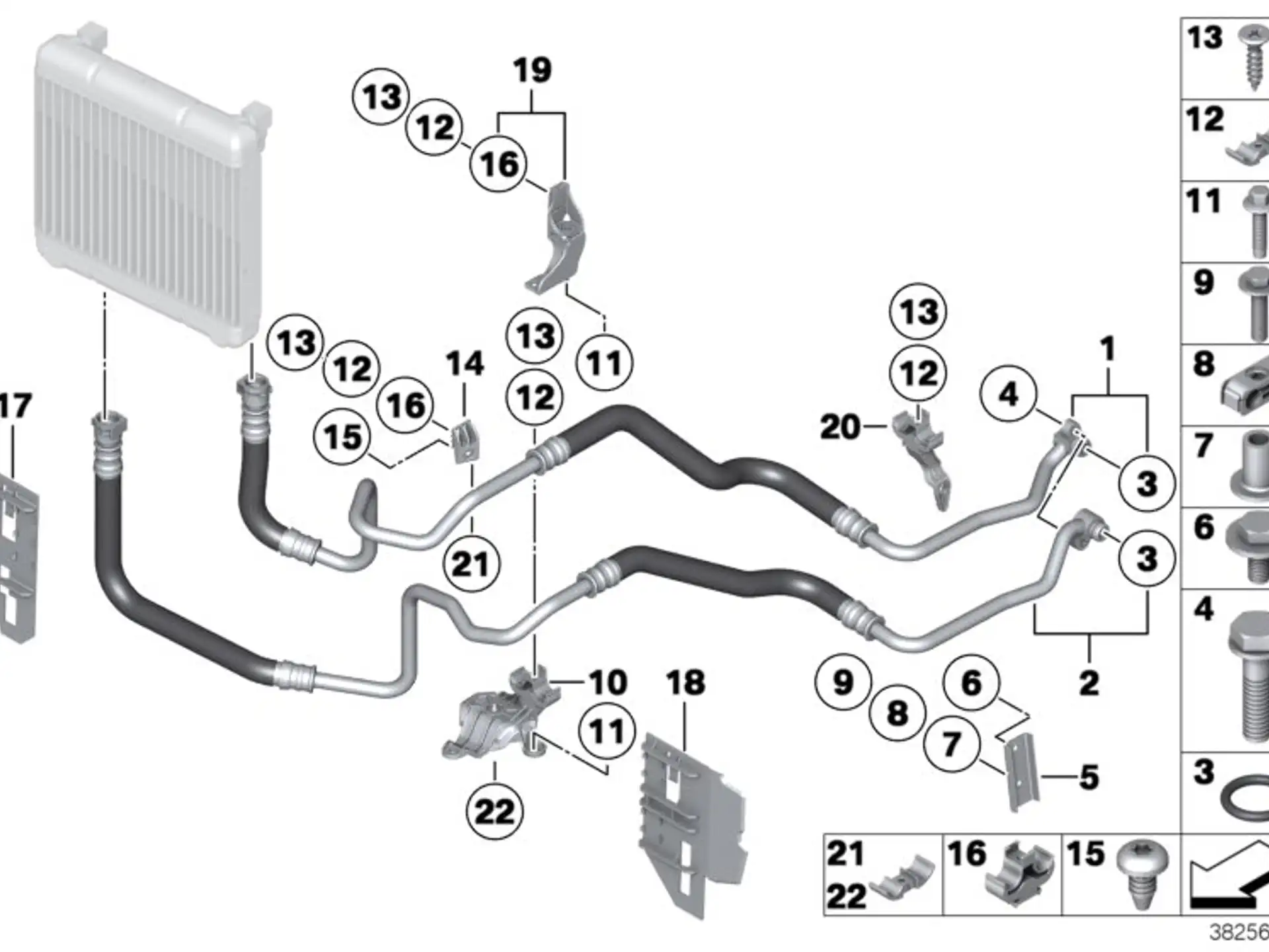BMW Ölkühlerleitung Vorlauf F01 F02 F06 F07 F10 F11 F12 F13 17227589509