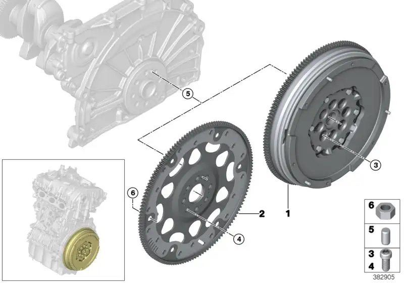 BMW Zweimassenschwungrad F20 F21 21208605486