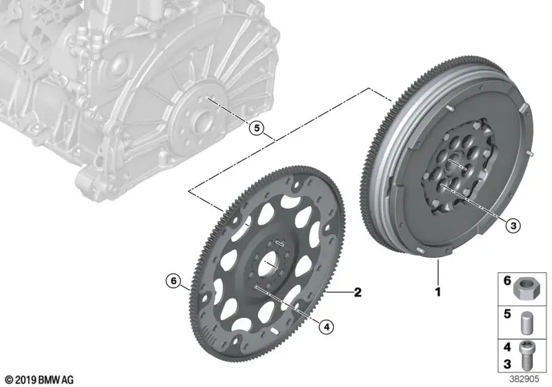 BMW Zweimassenschwungrad F45 F46 F48 F54 F60 21208600215