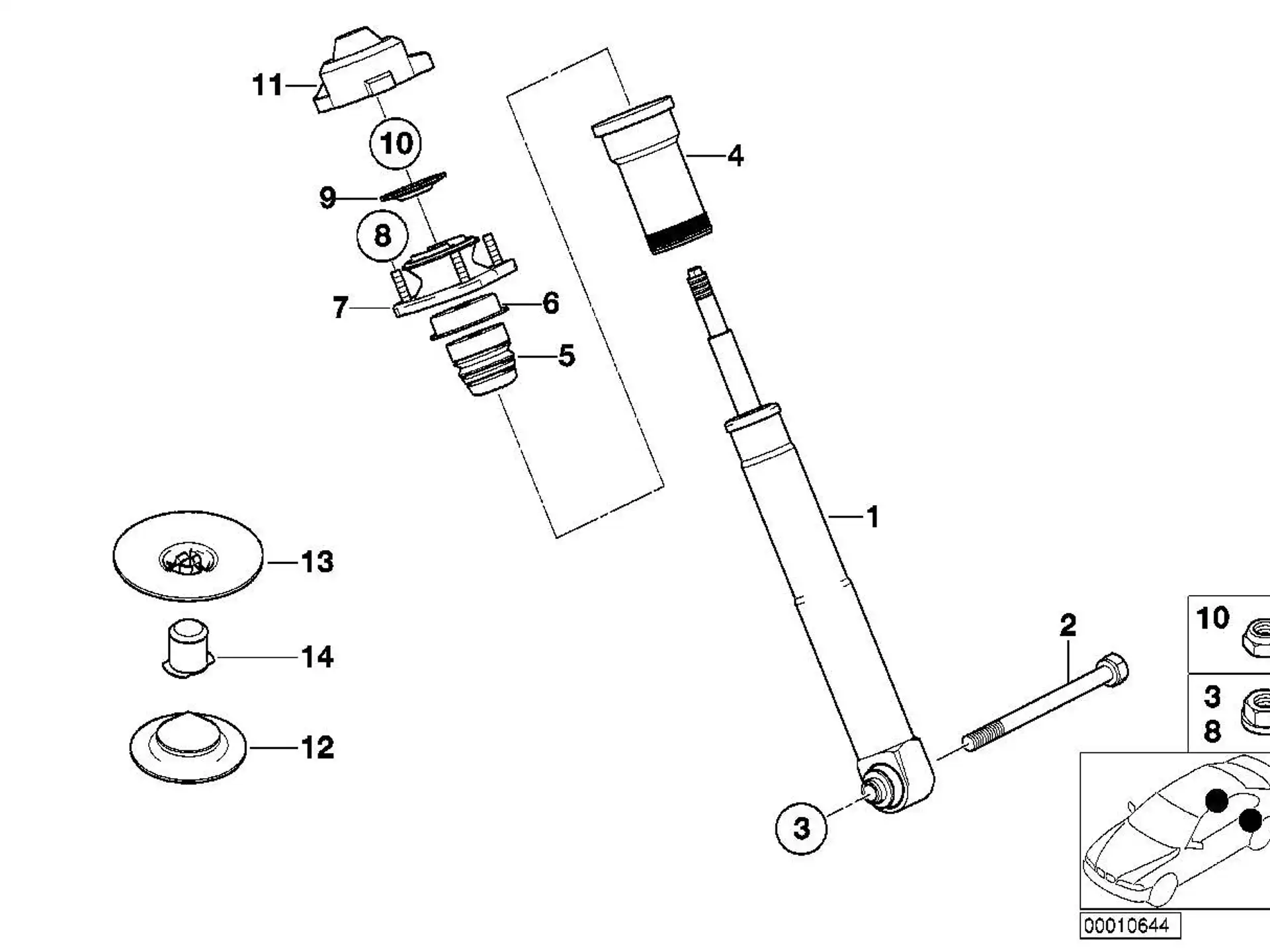 BMW Federunterlage unten E39 E53 33531093785