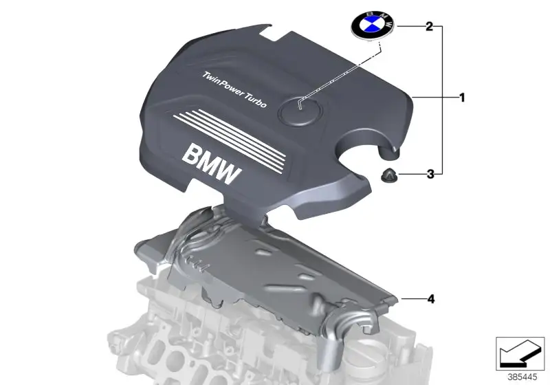 BMW Motorabdeckung F39 F45 F46 F48 11148514199