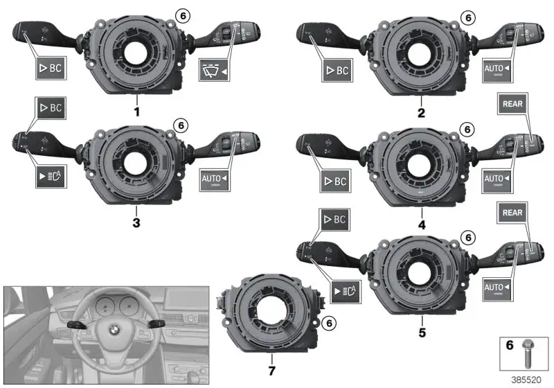 BMW Schaltzentrum Lenksäule F25 61319368601