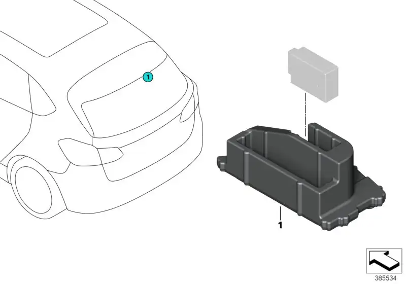 BMW Halter HKFM / LFE F45 61357426592
