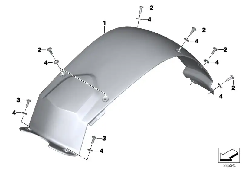BMW Tankabdeckung 46637693355 - K71, K73 / Bildposition 01
