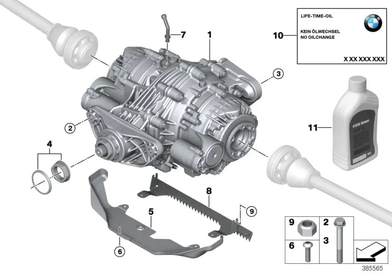 BMW Hinterachsgetriebe F85 F86 33107850170 - Bildposition 01