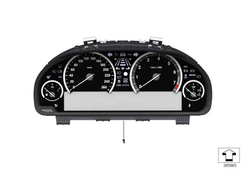 BMW Instrumentenkombination F85 F86 62108092957