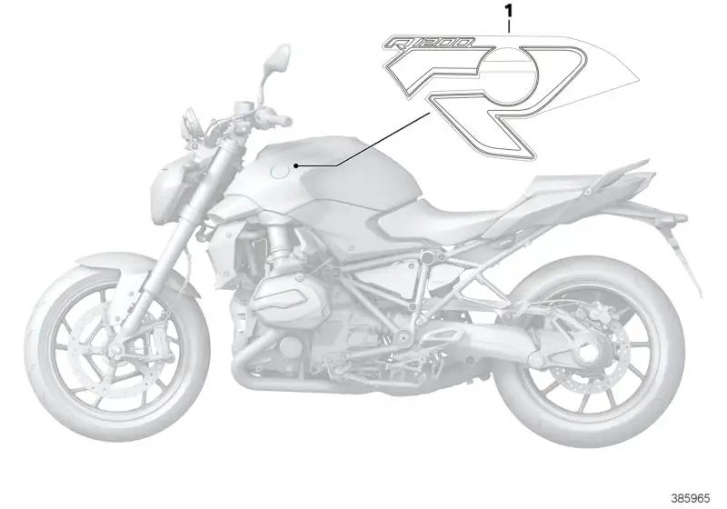 BMW Schriftzug links K53 51148554363