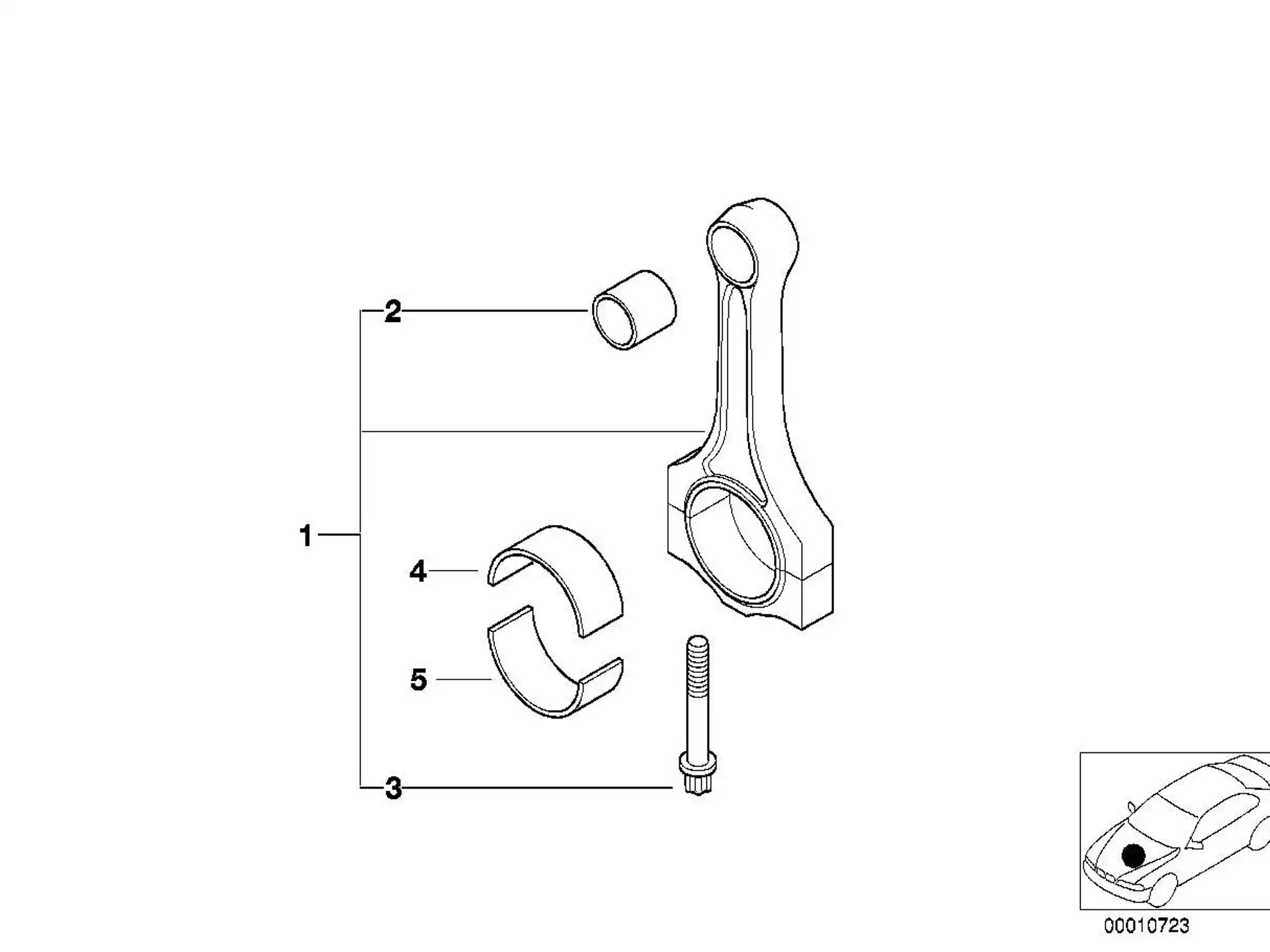 BMW Pleuelschraube E34 E36 E39 E46 E60 E61 E83 E85 11241739729