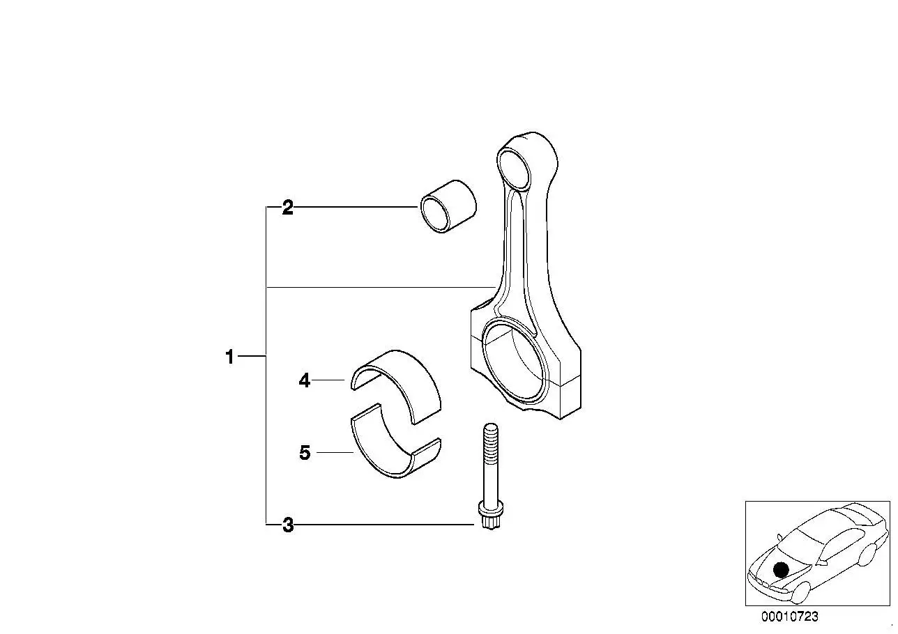 BMW Pleuelschraube E34 E36 E39 E46 E60 E61 E83 E85 11241739729 -