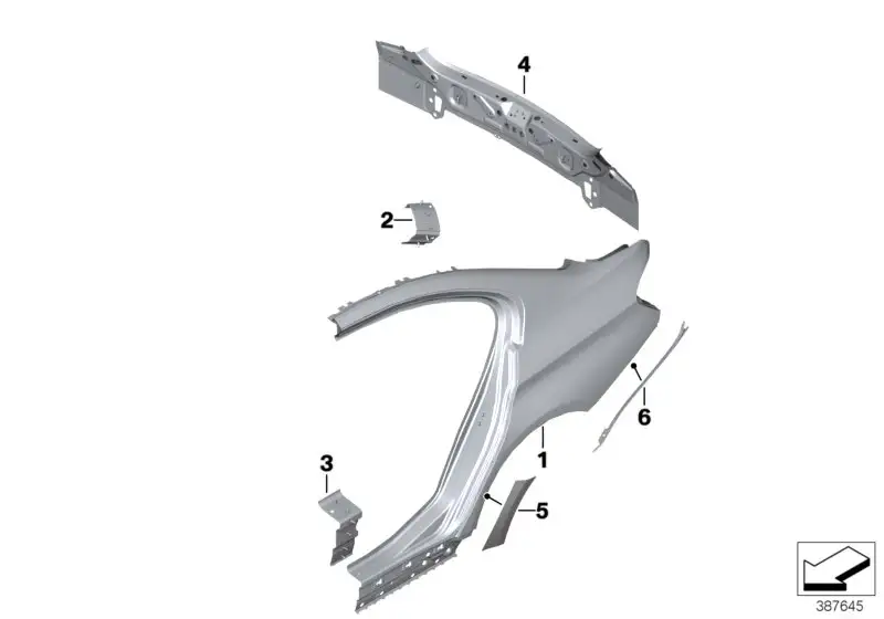 BMW Heckverkleidung F30 F80 41347297994 - 3er