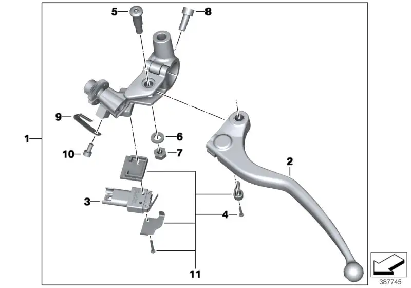 BMW Kupplungsarmatur K47 32728559467 - Bildposition 01