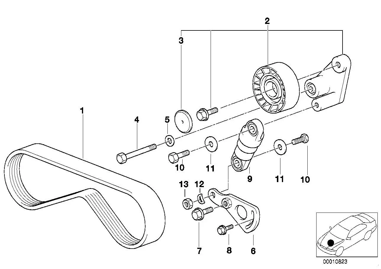 BMW Sechskantschraube E31 E32 E34 E38 E39 E46 E52 E53 07119900902