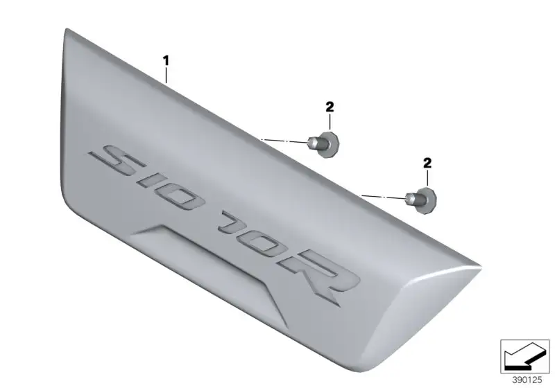 BMW Sitzpad Sozius K47 52538563840 - Bildposition 01