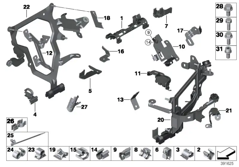 BMW Halter Lambdasonde E70 E71 F01 F02 F06 F07 F10 F11 F12 F13 12