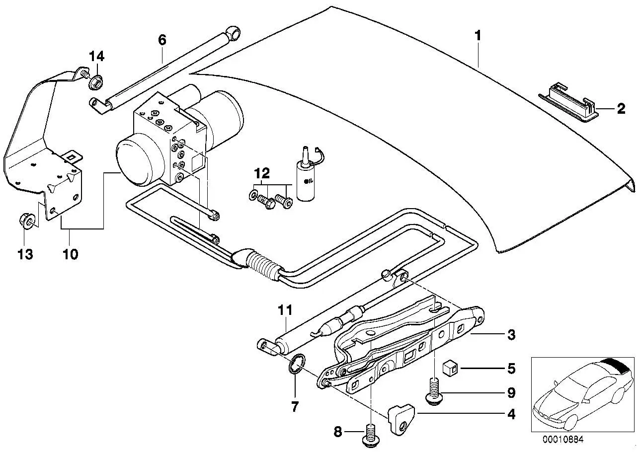 BMW Blende Schalter E38 51498221022
