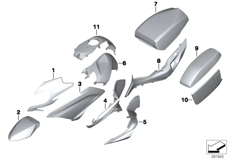 BMW Tankabdeckung links K52 46638556149