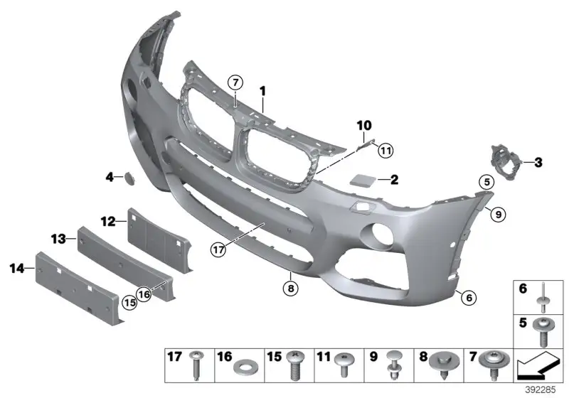 BMW Adapter Nebelscheinwerfer Halogen links F25 F26 51118056297 -