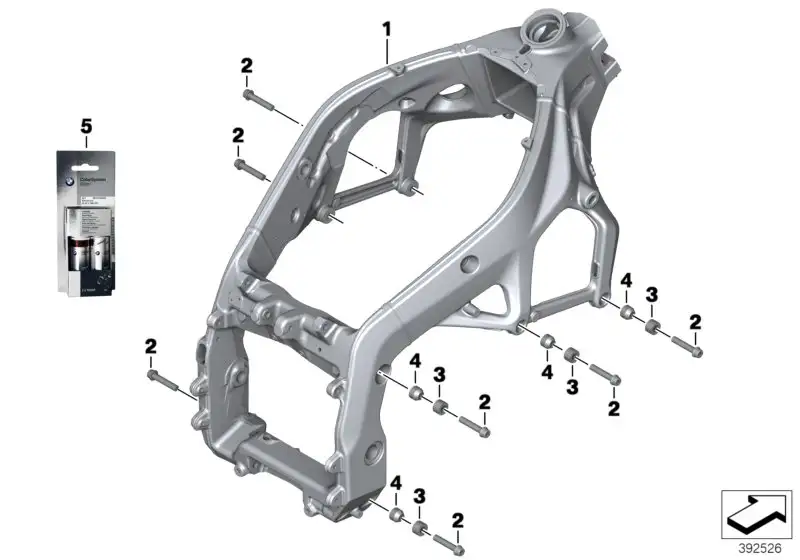 BMW Hauptrahmen 46518536873 - Bildposition 01