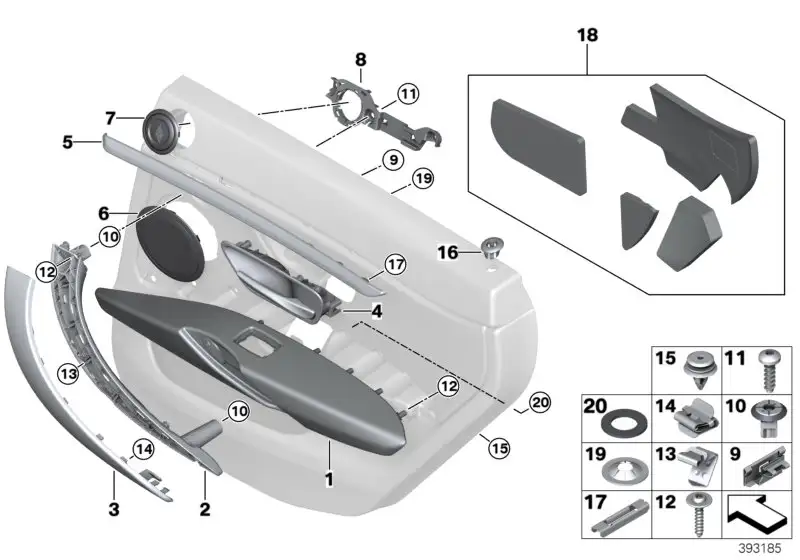 BMW Adapter links F36 51447342189 - 4er F36, 4er