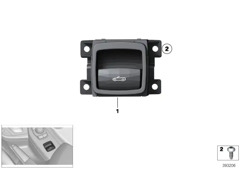 BMW Schalter Verdeck F23 61316832922