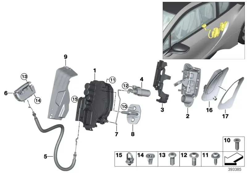 BMW Systemschloss rechts I12 51218497862