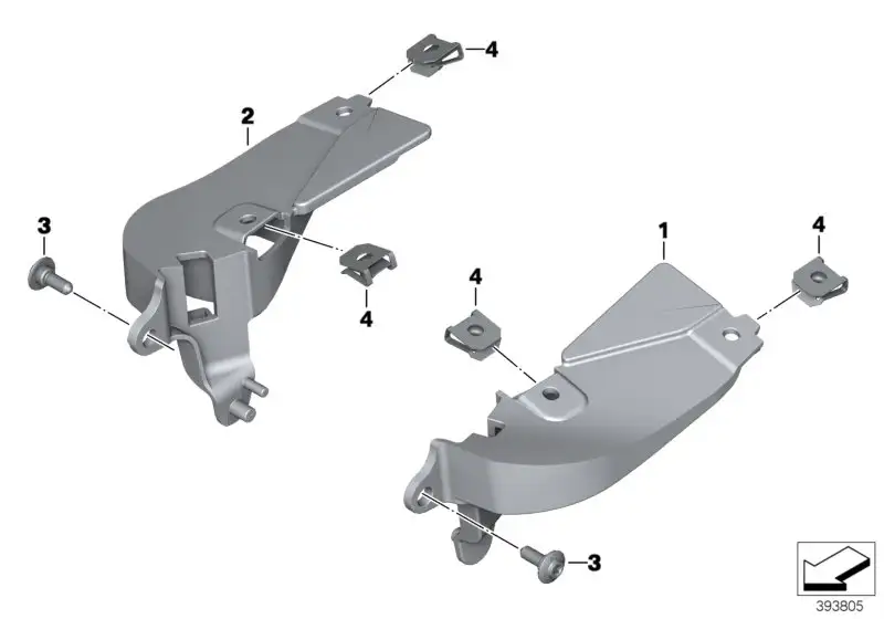 BMW Halter links K51 46638536951 - K51 / Bildposition 01