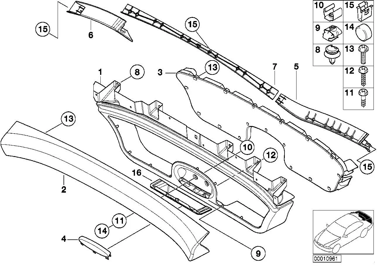 BMW Blechschraube E39 E63 E64 07119904172 - Bildposition 12