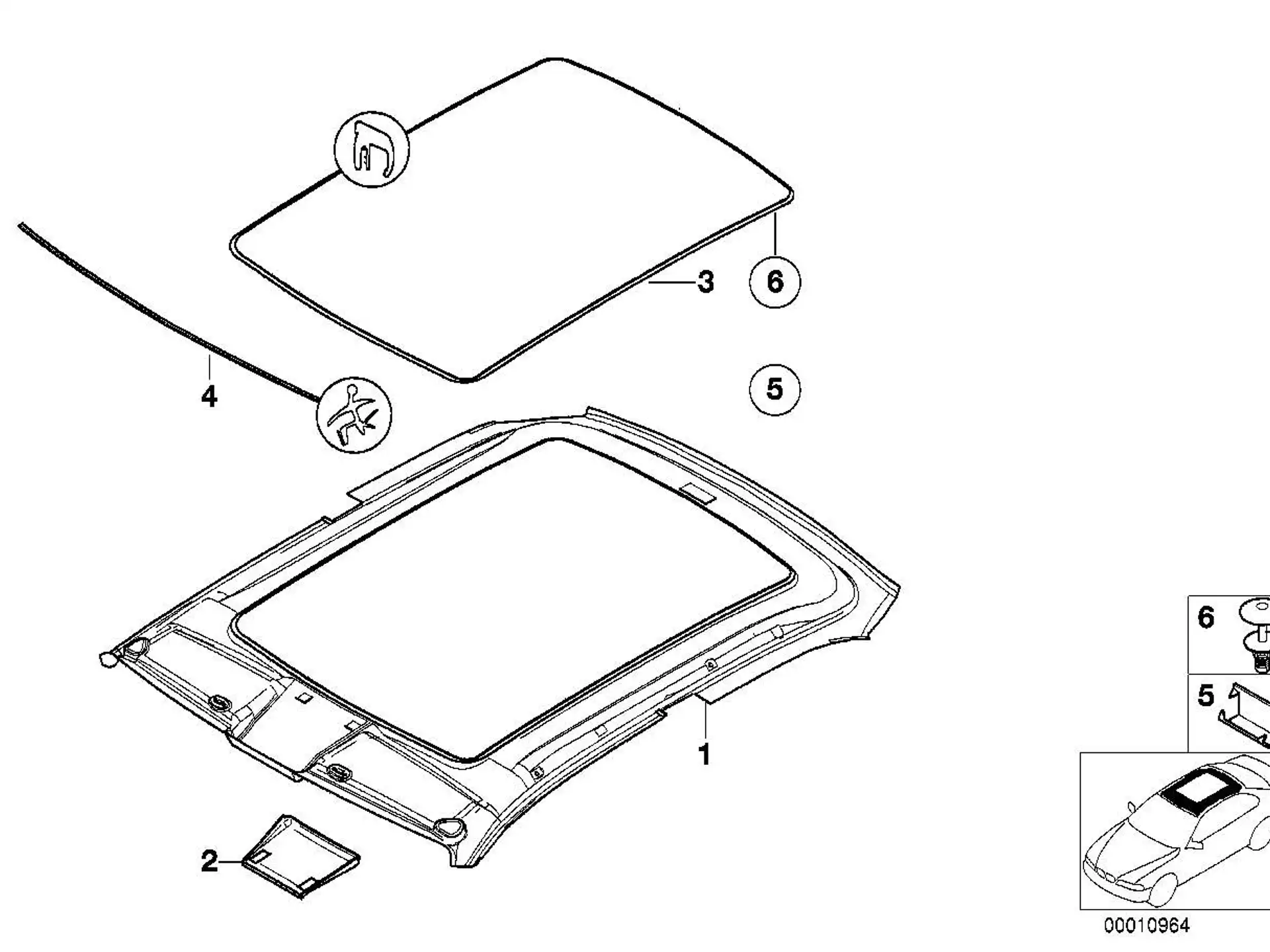 BMW Spreizniet E36 E46 51448190746