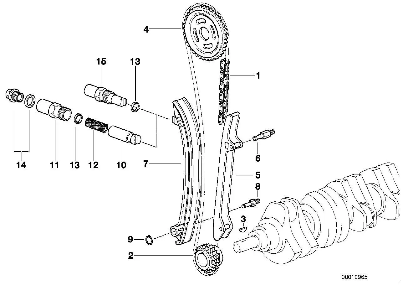 BMW Lagerbolzen E34 E36 E38 E39 11111748989 - Bildposition 08