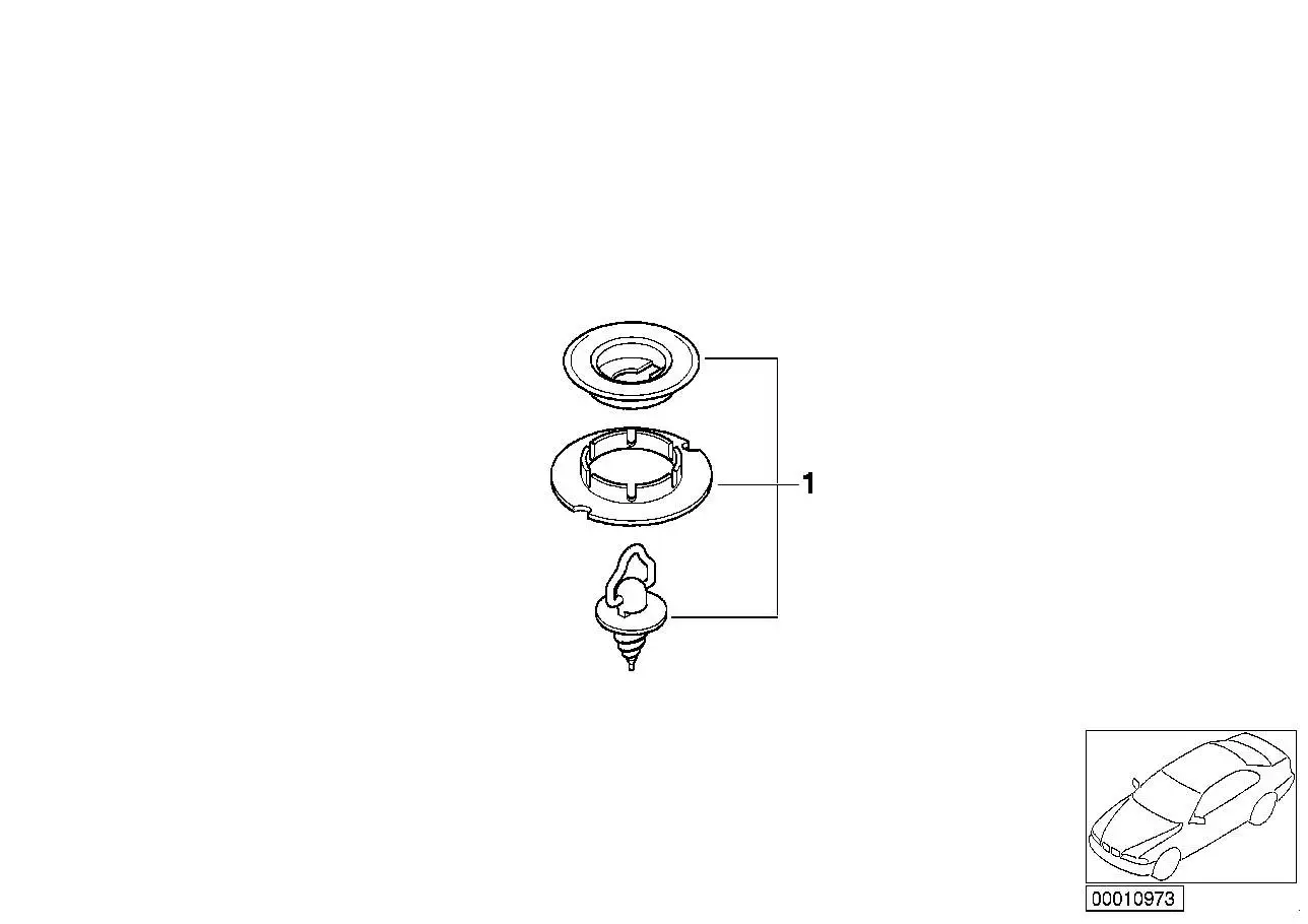 BMW Drehverschluss E36 51478146826 - Bildposition 01