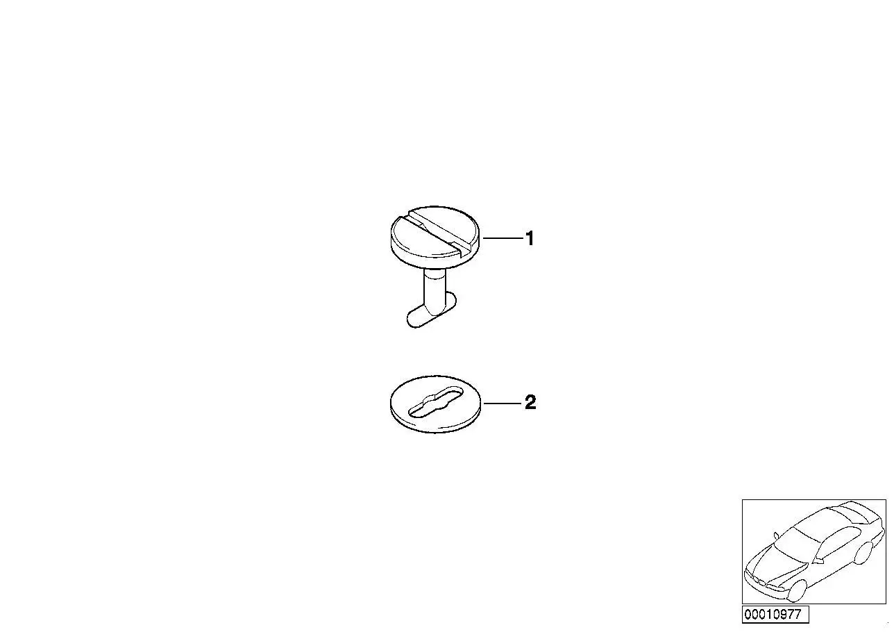 BMW Drehverschluss 24,5mm E38 51478255874 - Bildposition 01
