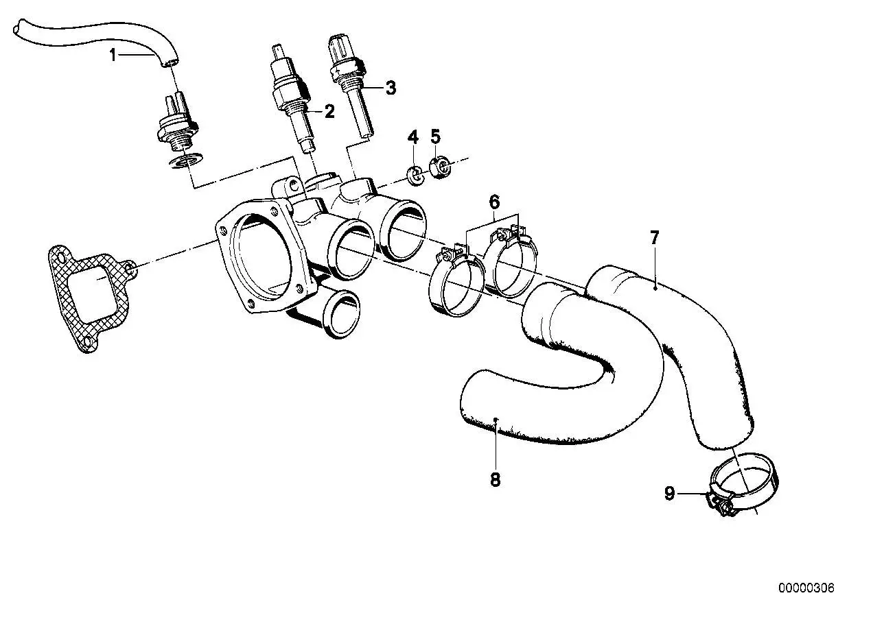 BMW Schlauch E12 E24 11531266467 - Bildposition 07