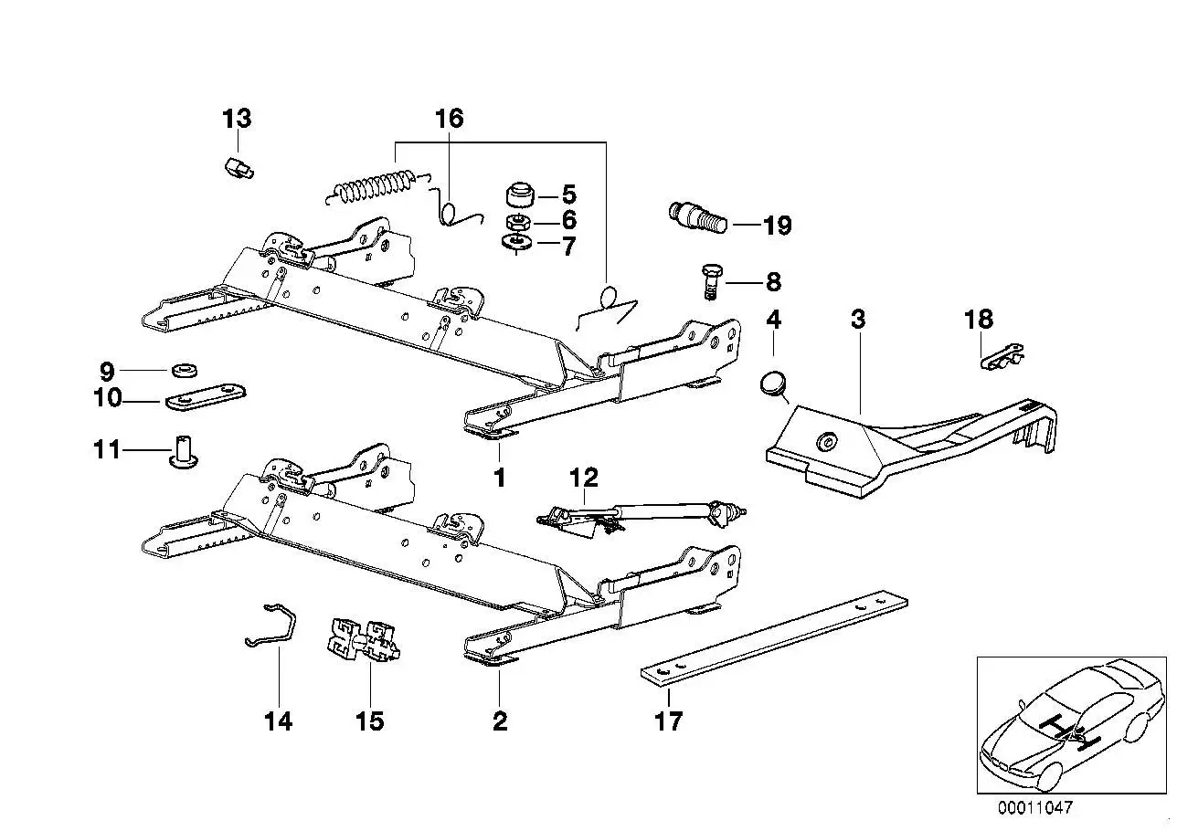 BMW Abdeckkappe links E36 52101960791 - Z3 E36