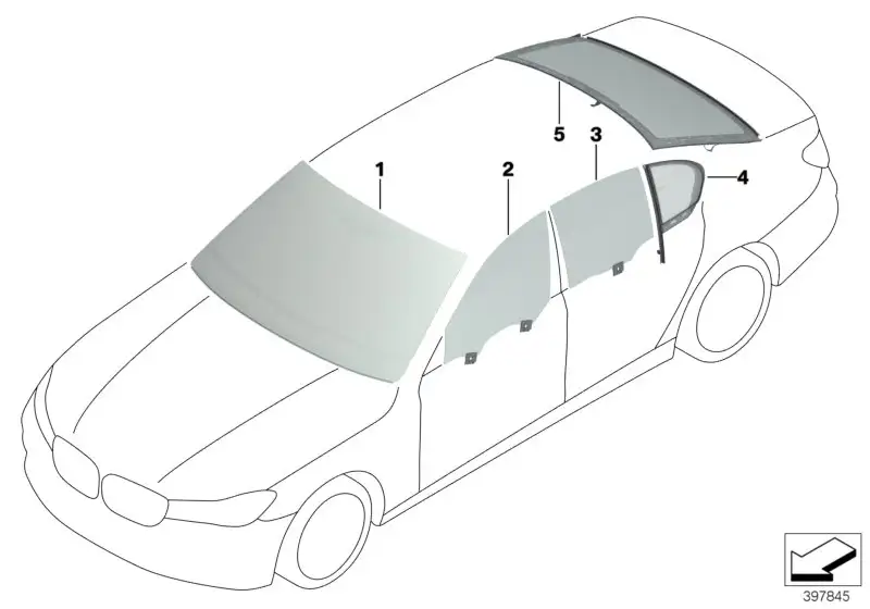 BMW Schallisolierung Windlauf E65 E66 G11 G12 51487067242