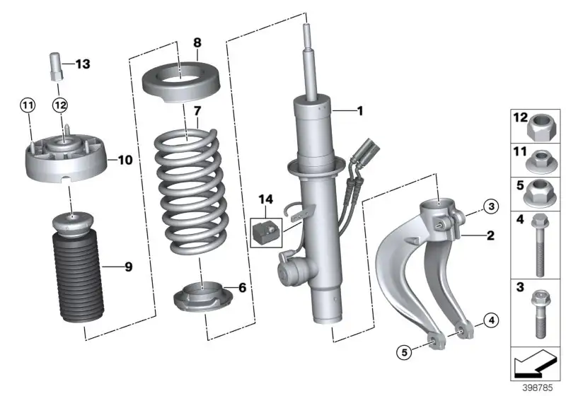 BMW Stützlager F85 F86 31307849894 - Bildposition 10