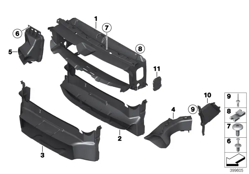 BMW Luftführung Bremse links F34 51747294907 - 3er F34
