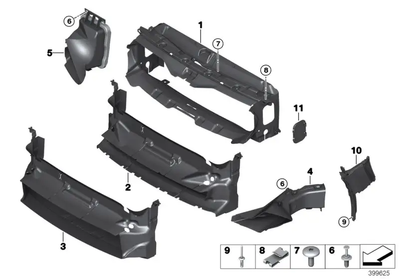 BMW Luftführung Bremse rechts F32 F33 F36 51747290612 - 4er