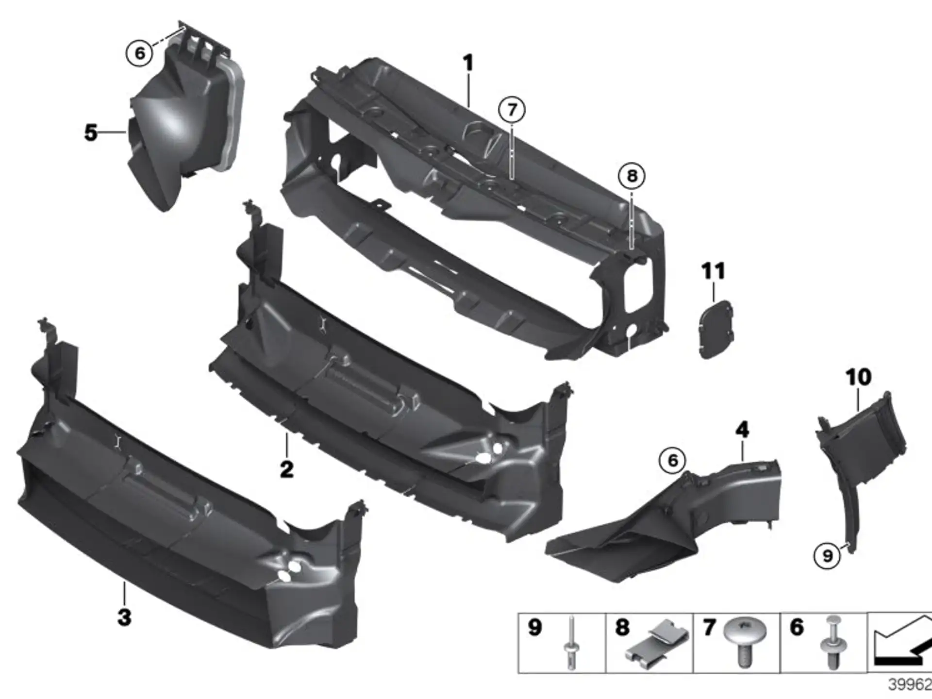 BMW Luftführung Bremse links F32 F33 F36 51748054529