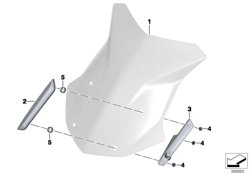 BMW Windschild hoch 46638557868