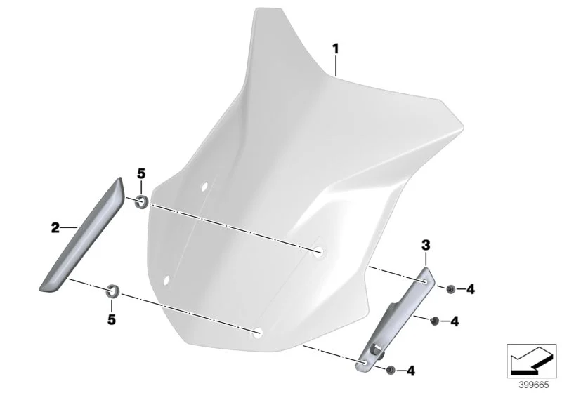 BMW Windschild hoch 46638557868