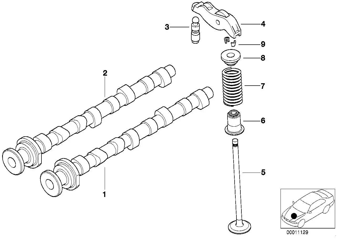 BMW Auslassnockenwelle 11312249516 - Bildposition 02
